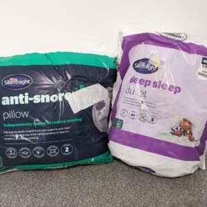 Silentnight Sleep Bundle – Anti-Snore Pillow + Deep Sleep 7.5 Tog Single Duvet