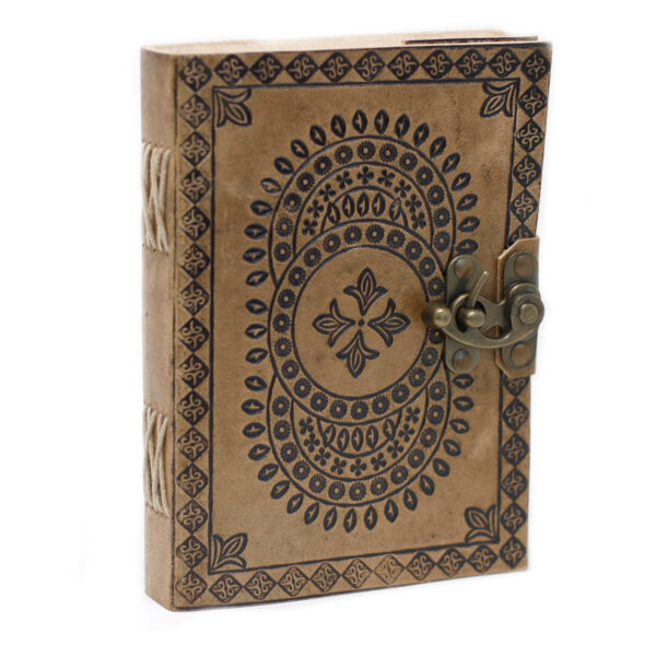 Leather Blue Mandala Notebook (7x5") - Image 3