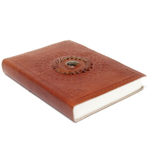 Leather Tiger Eye Notebook