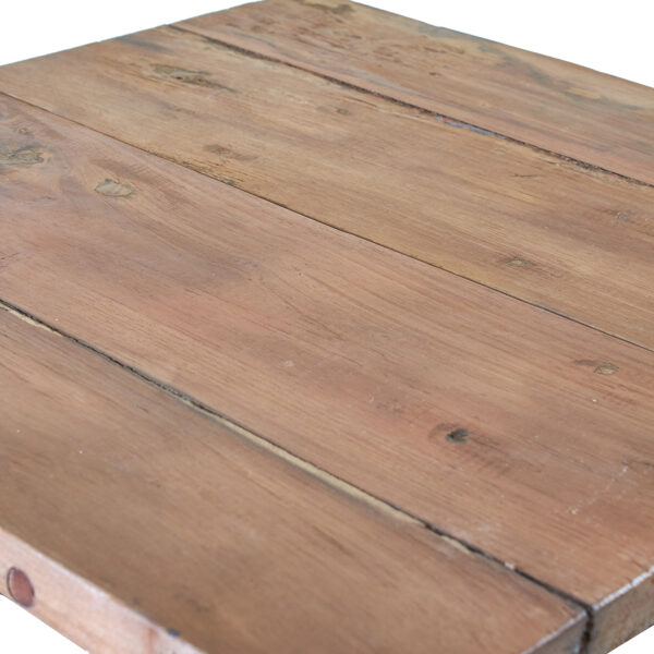 Square Folding Coffee Table - 50cm - Recycled Wood - Image 4