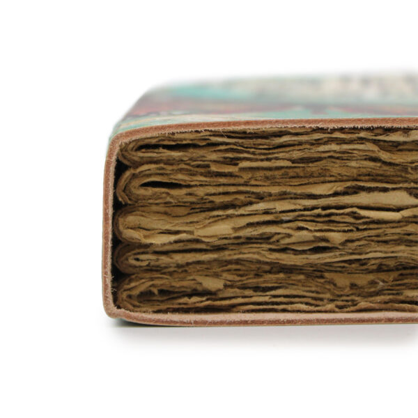 Leather "Bee Kind" Deckle-edge Notebook (7x5") - Image 4