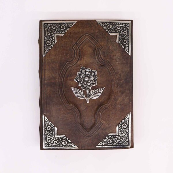 Heafty Red Tan Book - Zinc Rose Decor - 200 Deckle Edges Pages - 26x18cm - Image 2
