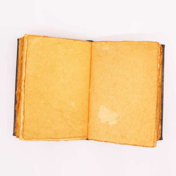 Heafty Brown Tan Book - Zinc Pentagon Decor - 200 Deckle Edges Pages - 26x18cm - Image 3