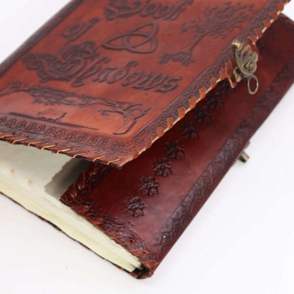 Large Book of Shadows - Dark Tan - 200 pages decle-edged - 25x18x3cm - Image 2