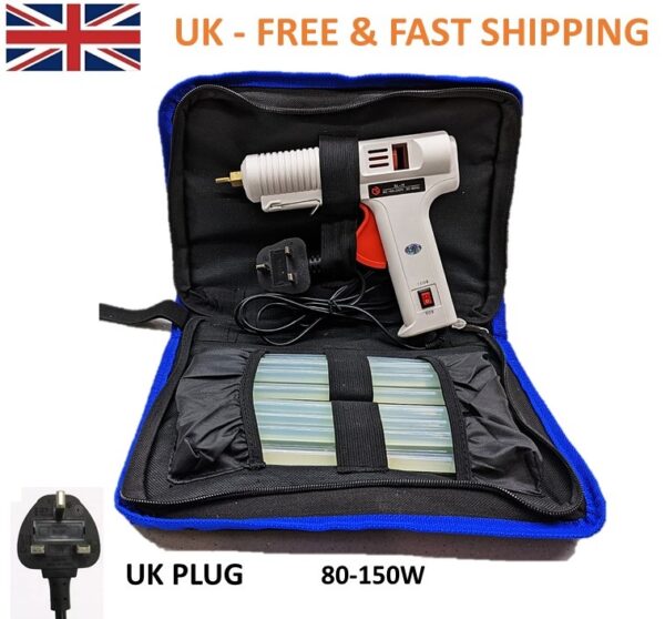 80w-150w Hot Glue Gun  two temperature switch Professional Kit (With 12 Sticks and Bag)