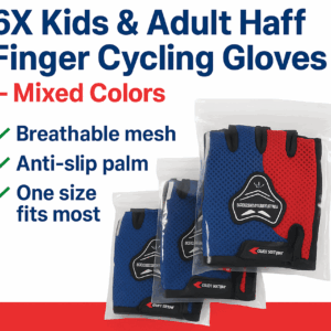 Kids & Adult Half Finger Cycling Gloves