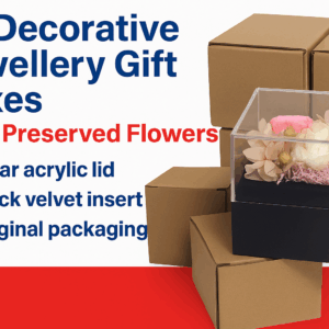 Decorative Jewellery Gift Boxes with Preserved Flowers