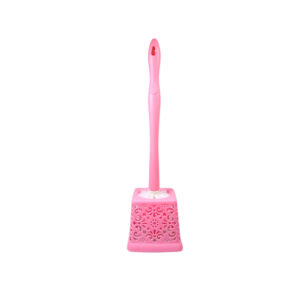 50cm Toilet Brush with Lace Style Plastic Holder