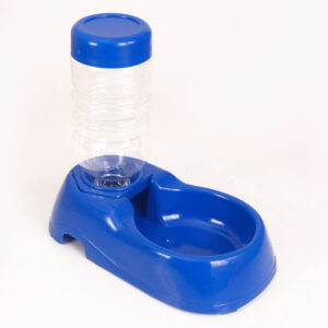 2 in 1 Automatic Pet Feeder Water Dispenser Self-Feeding Bowl for Dogs and Cats - Blue