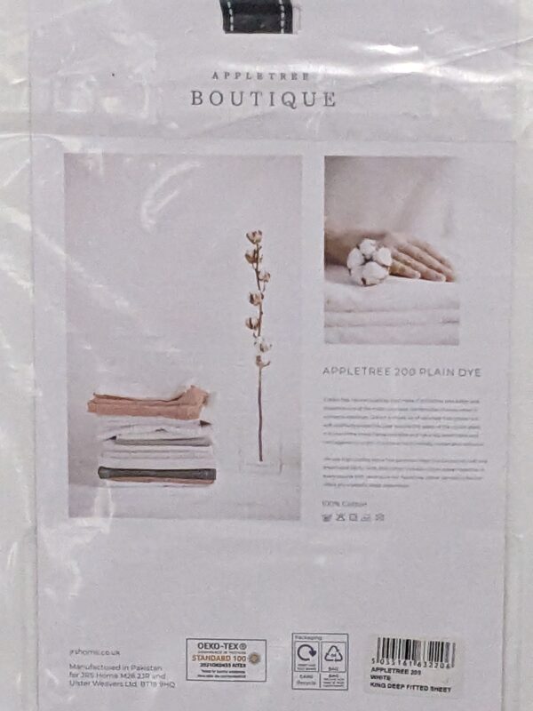 2X KING SIZE Bed Set – Boutique Fitted Sheet & Serene Quilt Set in White (Original Packaging) RRP £75-150 - Image 7