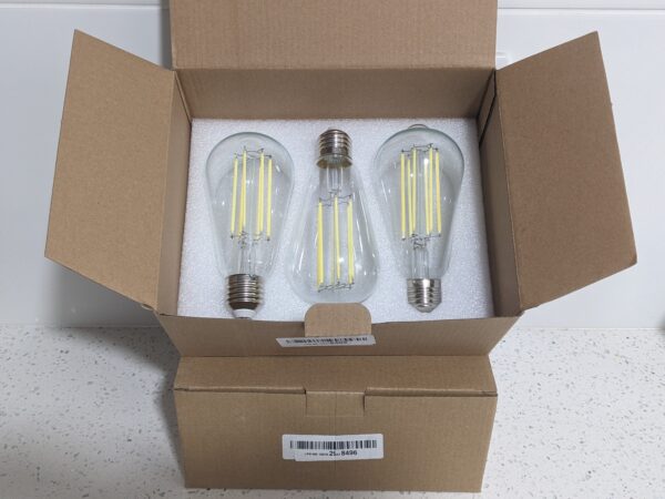 LOT102 – 6x ZIKEY Edison LED Bulbs ST64 10W – Decorative Dimmable - Image 2