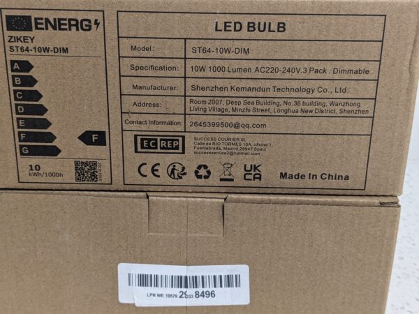 ZIKEY ST64 10W Edison LED Bulbs – Decorative Dimmable