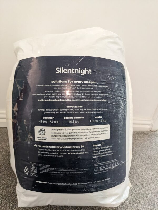 Silentnight Warm & Cosy 13.5 Tog King Size Duvet – RRP £30 | LOT 2 - Image 4