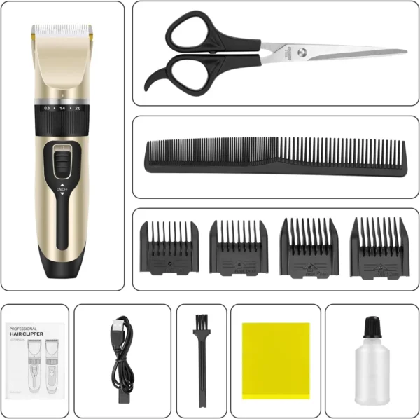 DayPlus Professional Electric Hair Trimmer Rechargeable Body Beard Precision Trimmer Barber, Men Pets Trimmer Barber Shaver - Image 5