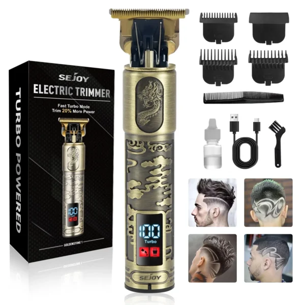 Sejoy Professional Hair Clippers Cordless Electric Hair Trimmer Shaving Machine Cool Design Cutting Barber Beard - Image 7