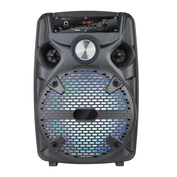 Portable FM Speaker System 8'' Subwoofer Party Speaker Loud Surround Sound Bluetooth Speakers with Tripod Stand Mic Remote LED - Image 7
