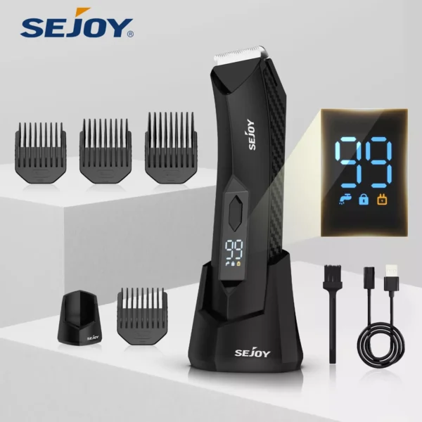 Sejoy Professional Hair Clippers for Men Electric Men Pubic Hair Trimmer Groin Body Hair Ball Shaver Clipper - Image 2