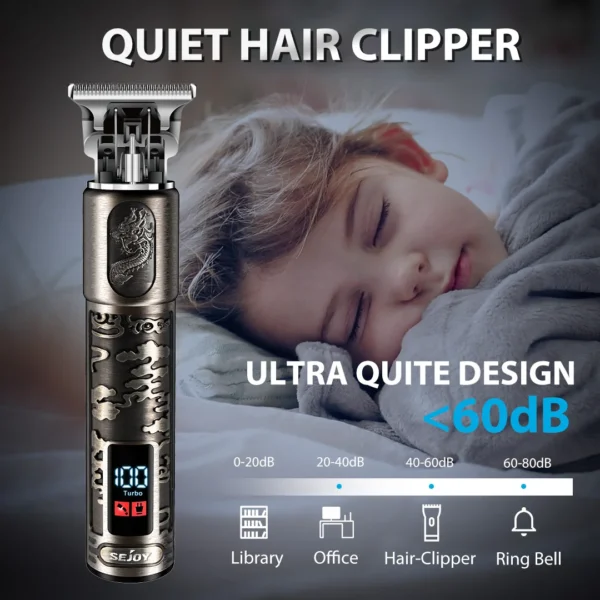 Sejoy Professional Hair Clipper kit for Men Cordless Electric Trimmers Rechargeable Hair Cutting Machine - Image 5