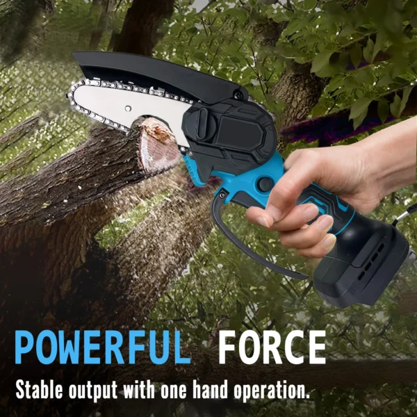 4-12 Inch Brushless Electric Saw Cordless Handheld Garden Wood Cutting Logging Chainsaw Power Tool compatible with Makita 18V - Image 4