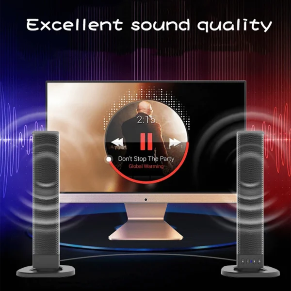Detachable Soundbar 3D Sound Blaster Bar Audio TV PC Computer Subwoofer Wireless Home Theater Speaker - Image 3
