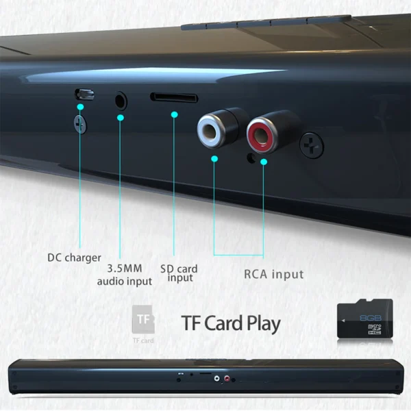 Home Theater Sound System Bluetooth Speaker For TV Soundbar Box Powerful Surround Subwoofer Stereo AUX FM Radio Music Sound Bar - Image 5