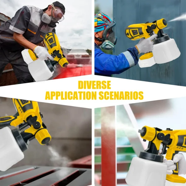 Paint Sprayer Cordless Compatible with DeWalt 18v Battery Powered HVLP Power Spray Gun XR UK(Tool Only) - Image 2