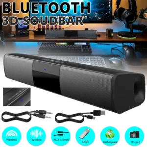 10W Bluetooth Soundbar – For TV, PC, Gaming