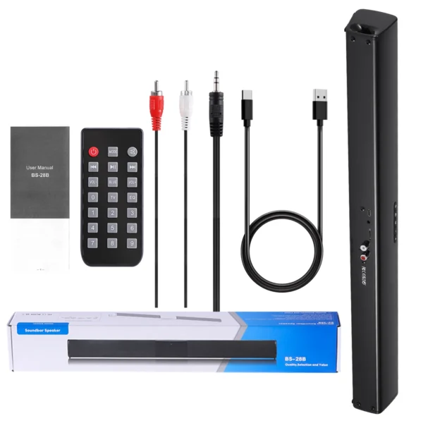 Home Theater Sound System Bluetooth Speaker For TV Soundbar Box Powerful Surround Subwoofer Stereo AUX FM Radio Music Sound Bar - Image 7