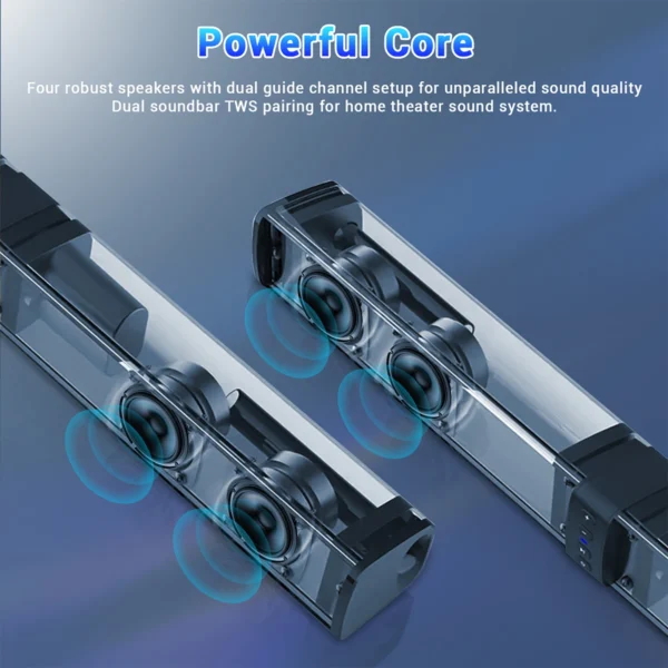 Detachable Soundbar 3D Sound Blaster Bar Audio TV PC Computer Subwoofer Wireless Home Theater Speaker - Image 2