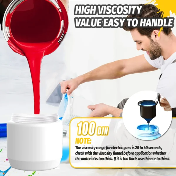 Paint Sprayer Cordless Compatible with DeWalt 18v Battery Powered HVLP Power Spray Gun XR UK(Tool Only) - Image 3