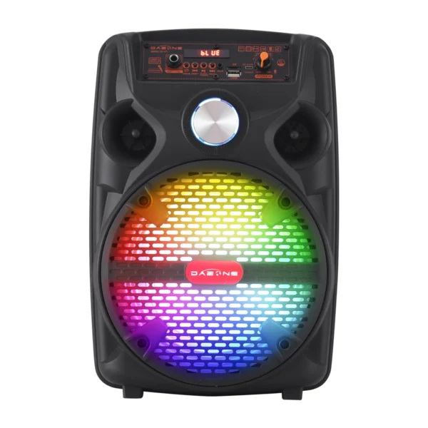 1000W Portable Bluetooth Party Speaker – 8" Subwoofer, LED Lights, Mic - Image 7