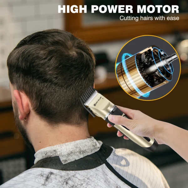 Professional Hair Trimmer, All-in-1 Body Hair Trimmer, Cordless Precision Trimmer, 90 Minutes Ultrasonic Sharp Blade for Men, Ki - Image 2