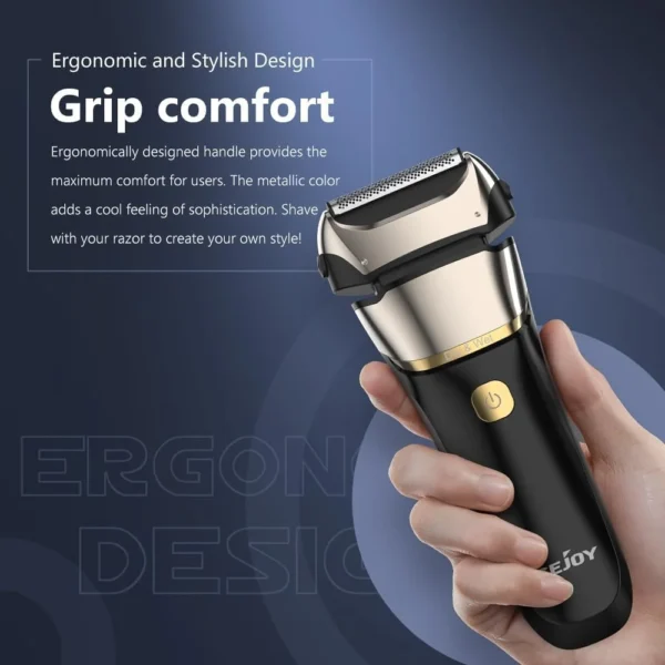 Sejoy Electric Razor for Men Foil Shaver with 3-Blade Edge Shaving Area, 7500 RPM High Speed Motor Digital Power Display Mens El - Image 6