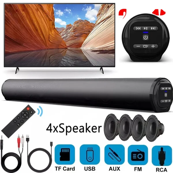 Bluetooth Soundbar with Subwoofer