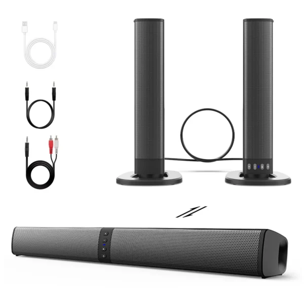 Detachable Soundbar 3D Sound Blaster Bar Audio TV PC Computer Subwoofer Wireless Home Theater Speaker - Image 7