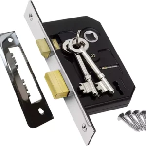 Security Door Lock Mortice Sashlock Bolt Through handles Radius Square 3 Lever