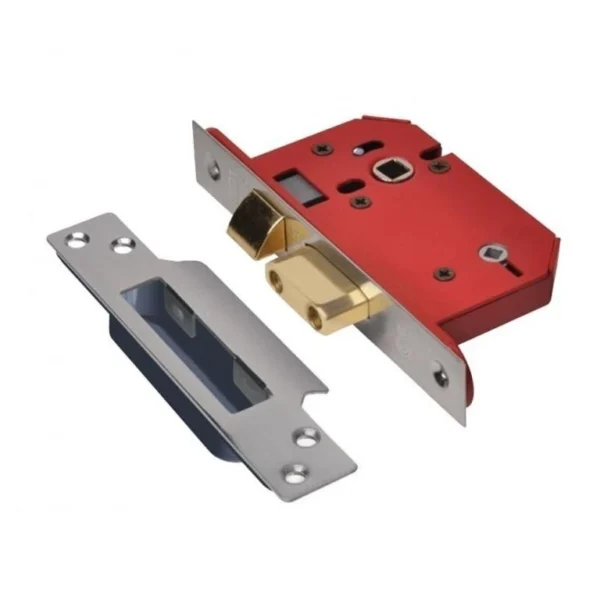 BATHROOM LOCK UNION Y22WCS STRONGBOLT MORTICE SIZE- 68MM (2.5 INCH), SATIN CHRO - Image 4